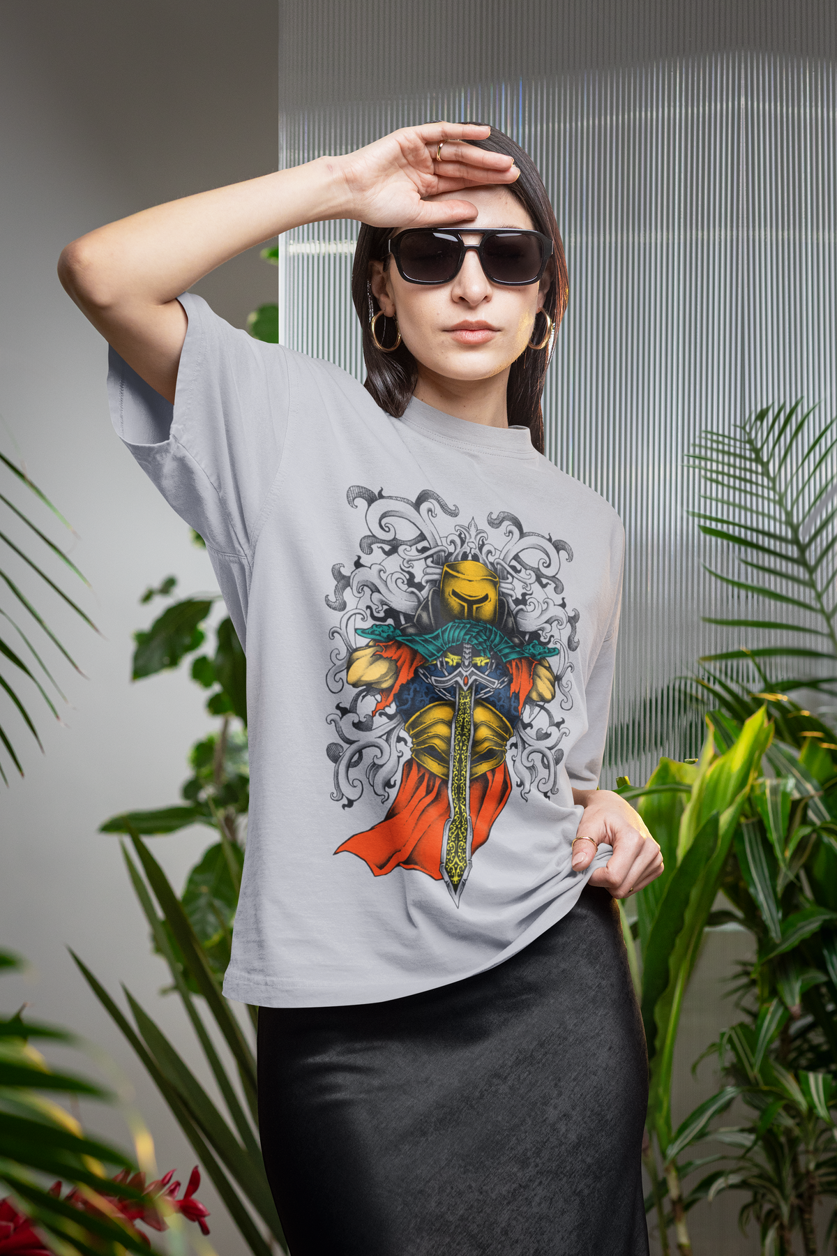 THE GOLDEN WARRIOR — Unisex Oversized Standard T-Shirt