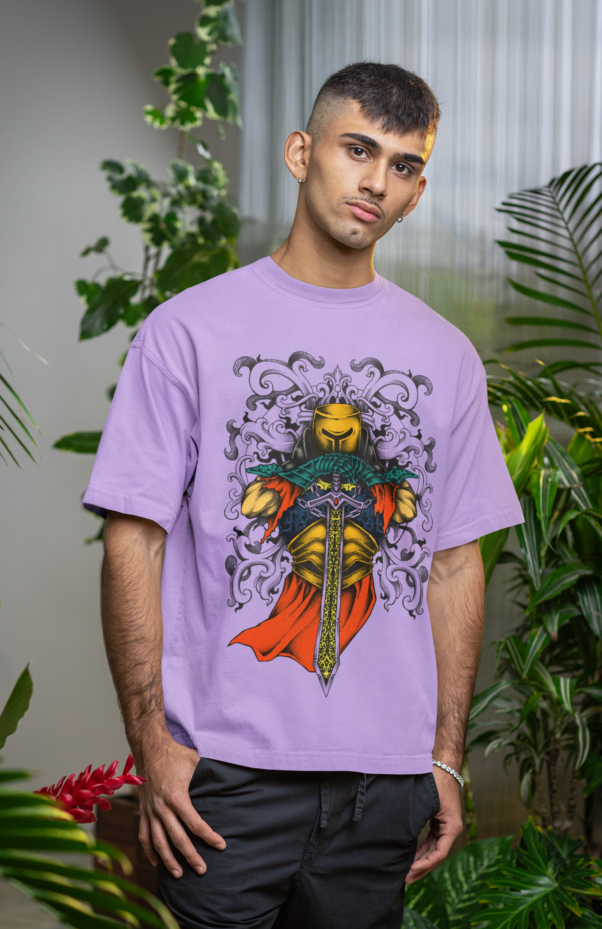 THE GOLDEN WARRIOR — Unisex Oversized Standard T-Shirt