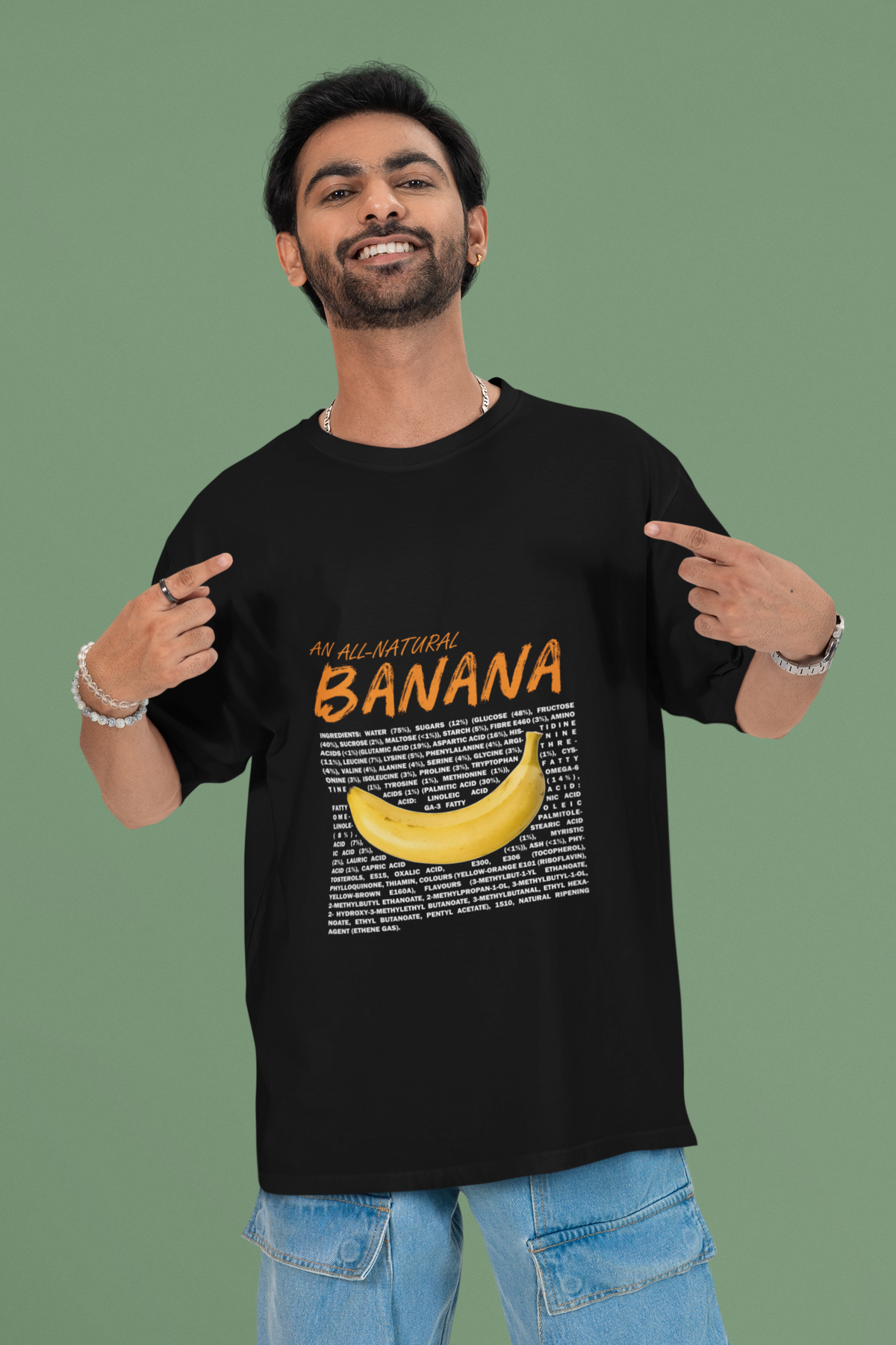 All Natural Banana – Unisex Oversized T-Shirt
