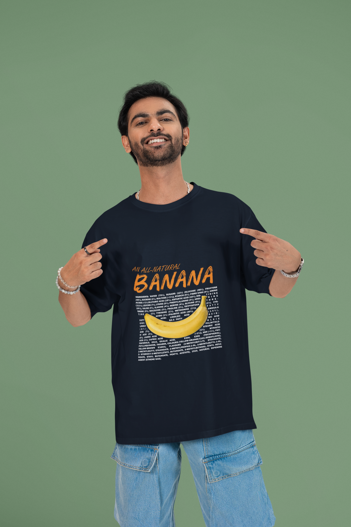 All Natural Banana – Unisex Oversized T-Shirt