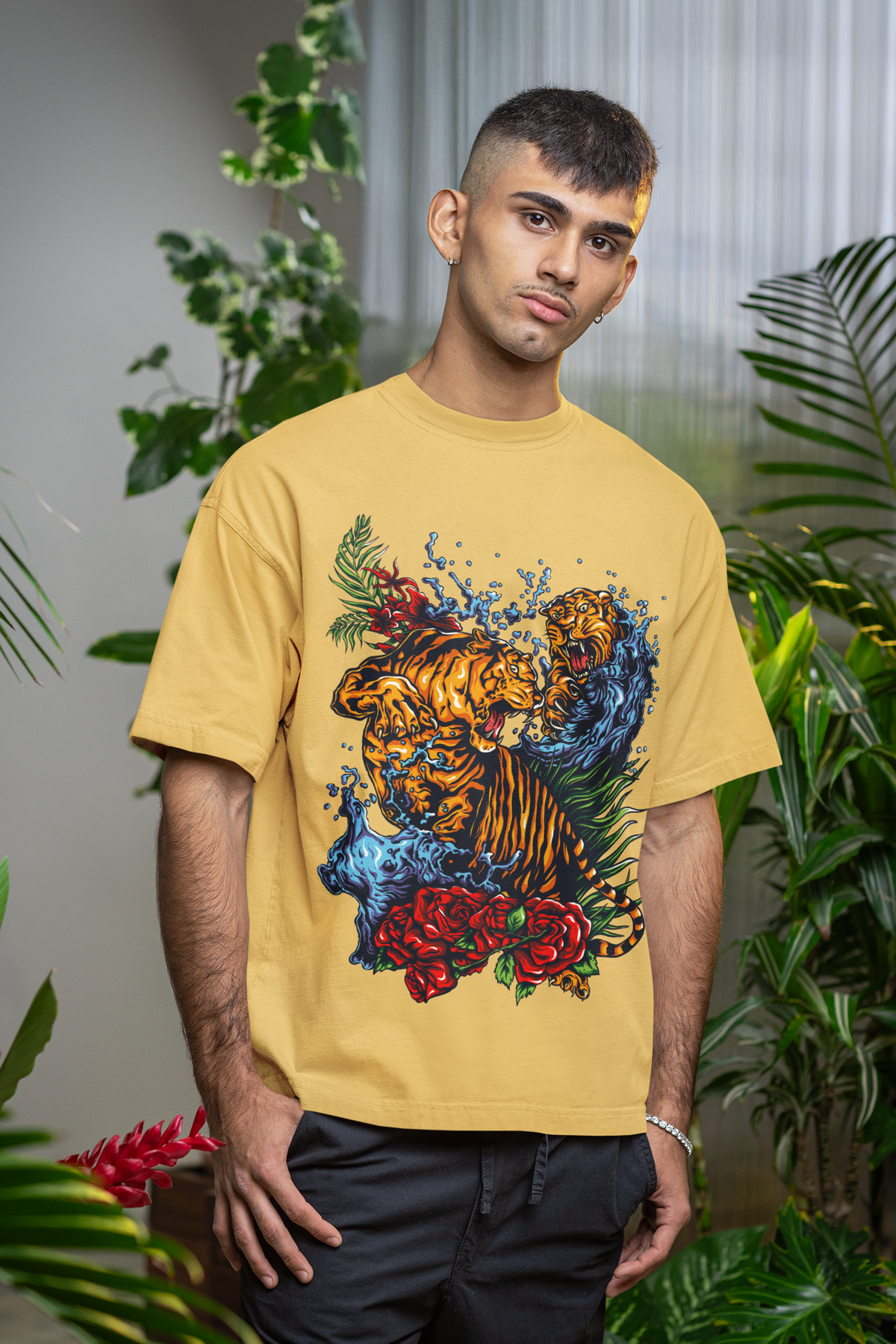 FIGHTING LION — Unisex Oversized Standard T-Shirt