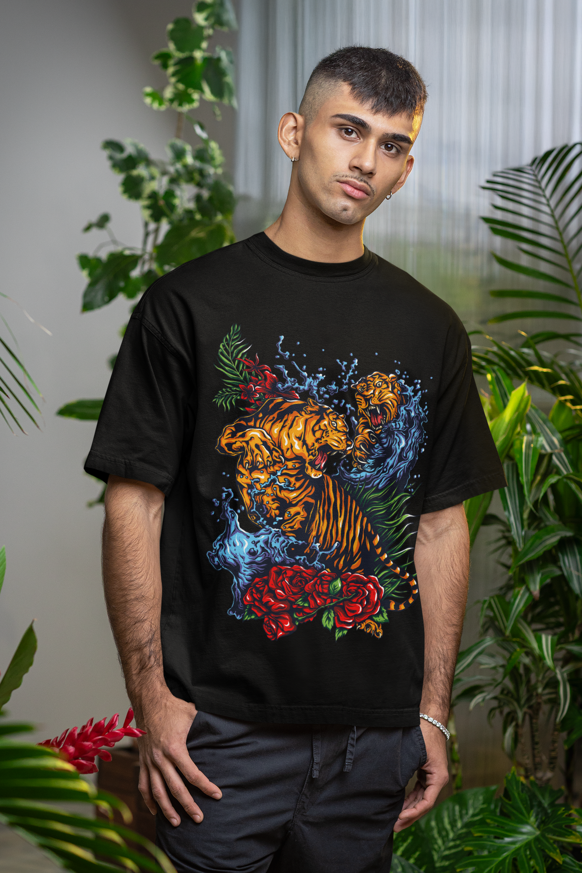FIGHTING LION — Unisex Oversized Standard T-Shirt