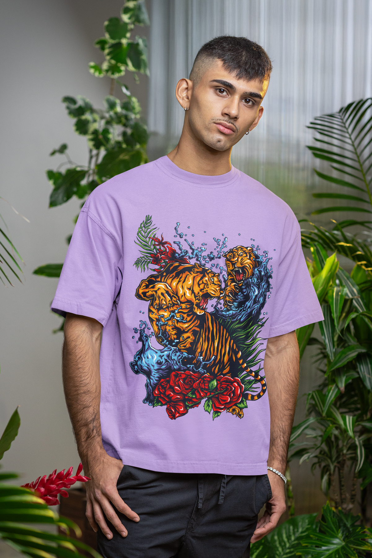 FIGHTING LION — Unisex Oversized Standard T-Shirt