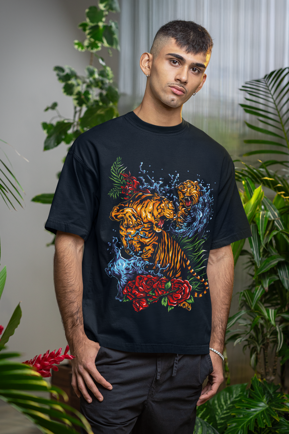 FIGHTING LION — Unisex Oversized Standard T-Shirt